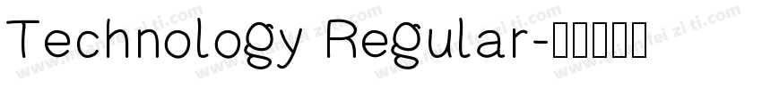 Technology Regular字体转换